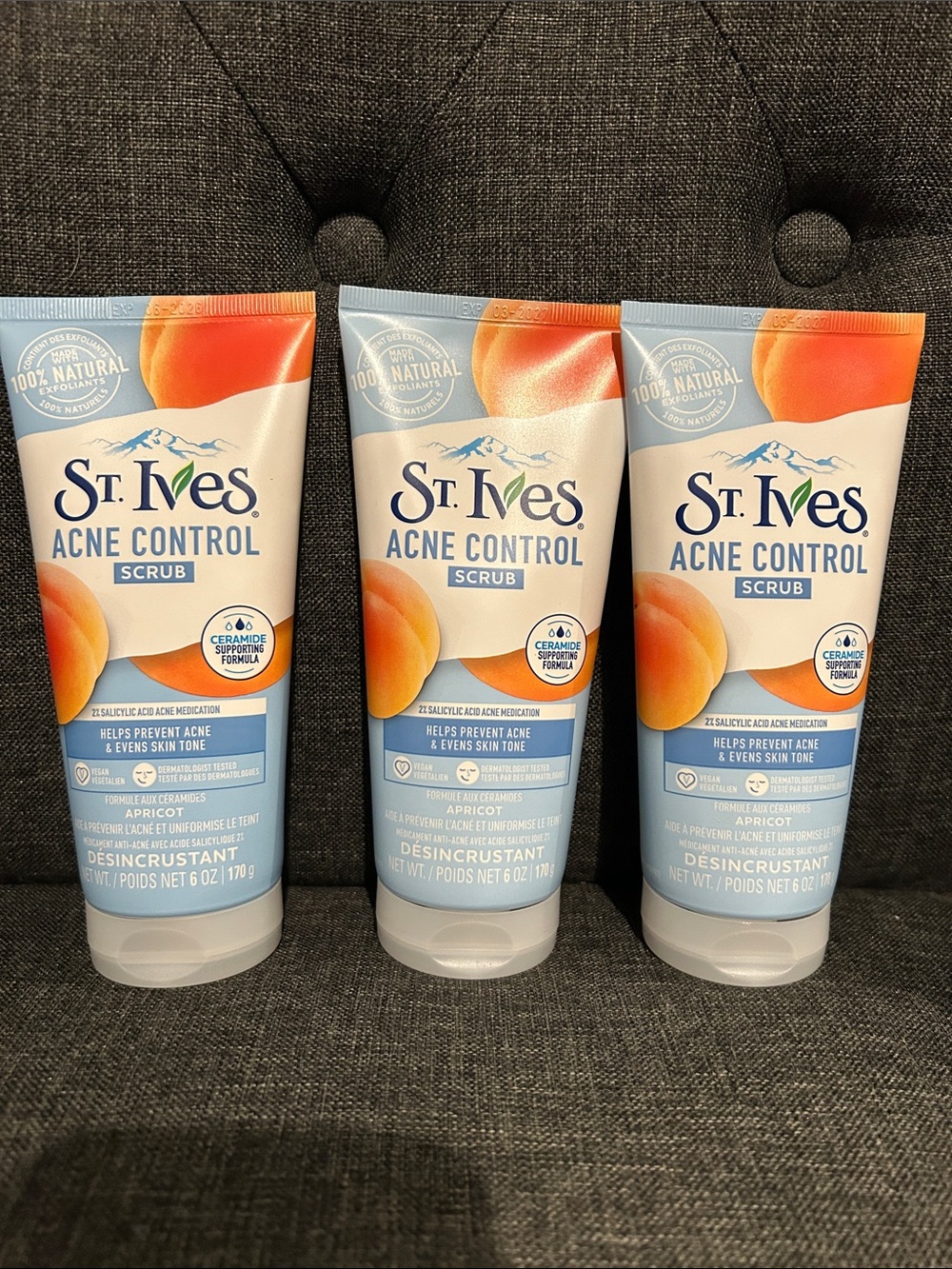 NEW 🆕 Lot of THREE St Yves Acne Control Apricot Facial Scrubs
